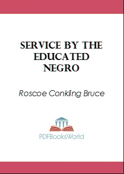 Service by the Educated Negro