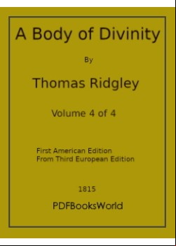 A Body of Divinity, Vol. 4 (of 4)